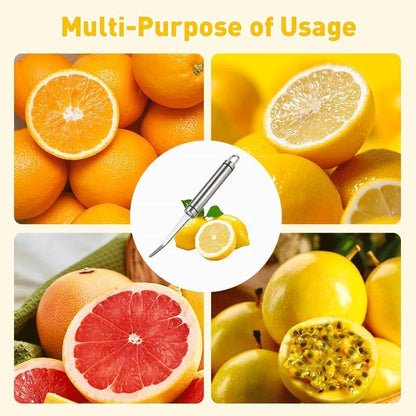 1PCS Grapefruit Knife Kiwi Fruit Silver Orange Peeler Tool Curved Grapefruit Peeler with Serrated Edge for Orange and Potato Peeler Vegetable Peeler Curved Carving Tool for Kiwi Mango Citrus Fruit