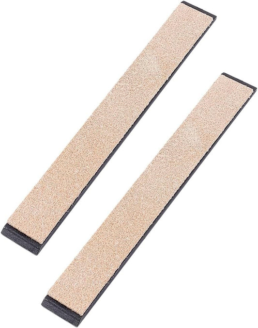 Rectangular Stropping Honing Strop Sharpener Cowhide Leather Strop Sharpening Stone Cowhide Leather Sharp Edges Strop Polishing Woodcarving Tools for Knife Sharpening Polish