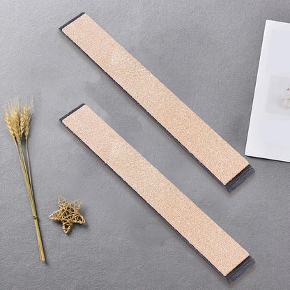 Rectangular Stropping Honing Strop Sharpener Cowhide Leather Strop Sharpening Stone Cowhide Leather Sharp Edges Strop Polishing Woodcarving Tools for Knife Sharpening Polish
