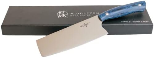 Echo 6 Inch Nakiri Knife, AEB-L USA Stainless, Walnut | Traditional Japanese 6inch vegetable blade delivers exceptional accuracy and speed when cutting greens or raw produce.