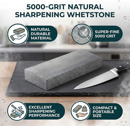5000 Grit Whetstone Sharpener Knife Whetstone Knife Sharpening Water Kitchen Wet Stone Sharpener Grit for Knives Blades Scissors Cutting Tool