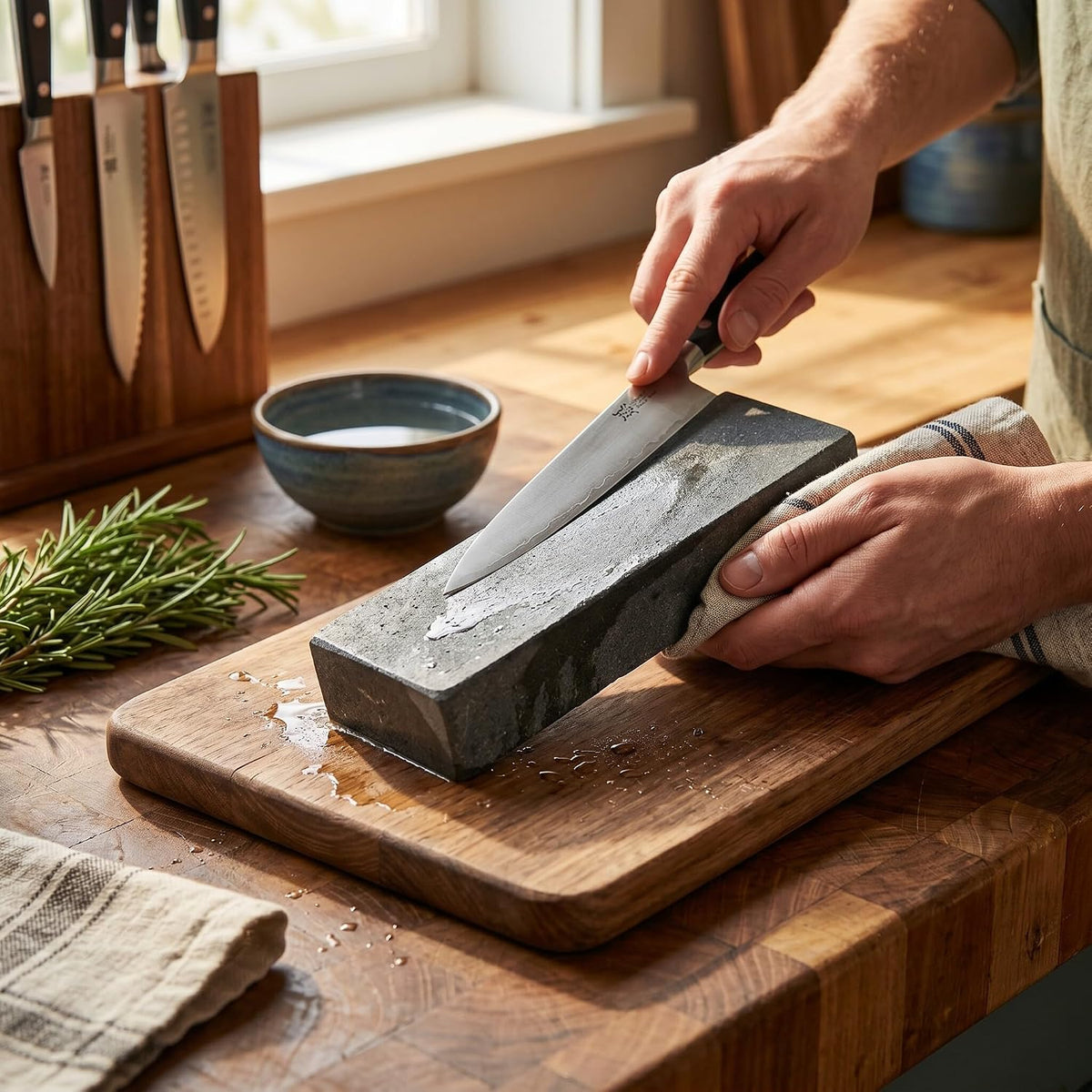 5000 Grit Whetstone Sharpener Knife Whetstone Knife Sharpening Water Kitchen Wet Stone Sharpener Grit for Knives Blades Scissors Cutting Tool