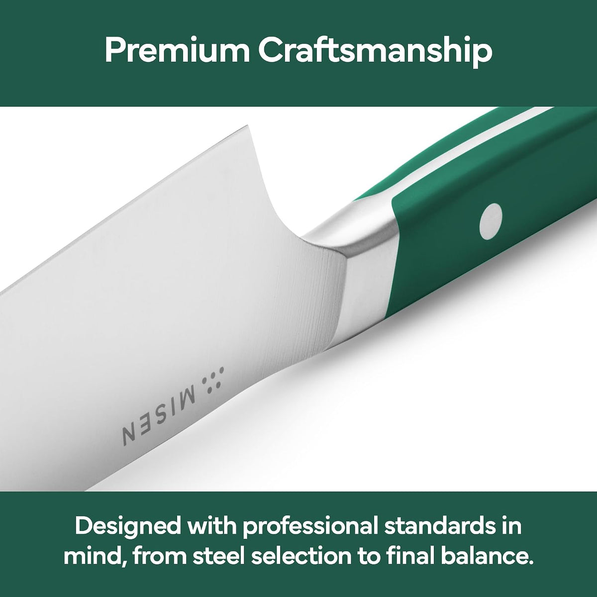 Japanese Santoku Chef Knife - 7.5 Inch High Carbon Stainless Steel - Classic Japanese Knife Design for Cutting, Slicing, and Chopping - Razor Sharp Japanese Style Kitchen Knife, Black