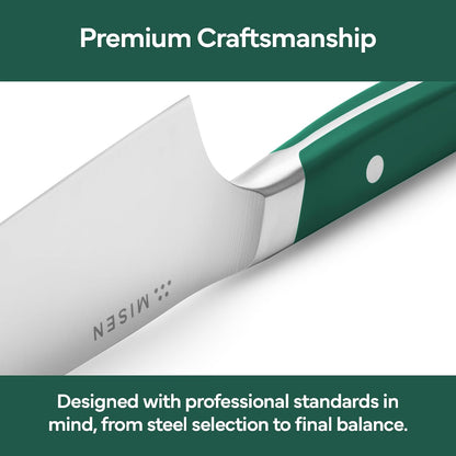 Japanese Santoku Chef Knife - 7.5 Inch High Carbon Stainless Steel - Classic Japanese Knife Design for Cutting, Slicing, and Chopping - Razor Sharp Japanese Style Kitchen Knife, Black