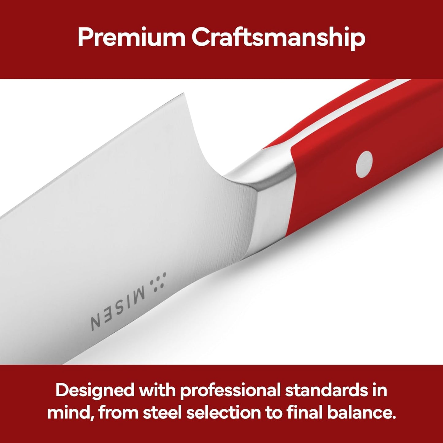Japanese Santoku Chef Knife - 7.5 Inch High Carbon Stainless Steel - Classic Japanese Knife Design for Cutting, Slicing, and Chopping - Razor Sharp Japanese Style Kitchen Knife, Black