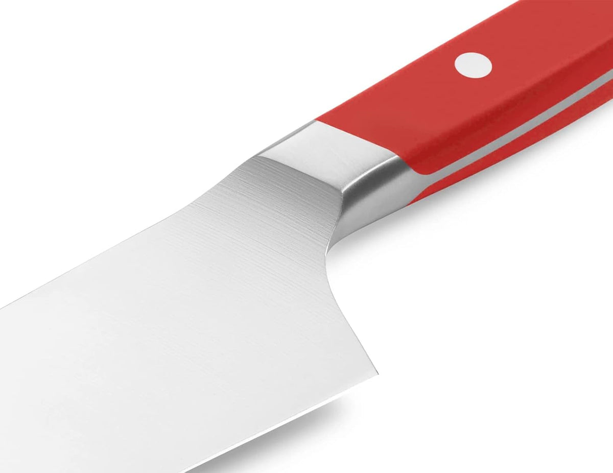 Japanese Santoku Chef Knife - 7.5 Inch High Carbon Stainless Steel - Classic Japanese Knife Design for Cutting, Slicing, and Chopping - Razor Sharp Japanese Style Kitchen Knife, Black