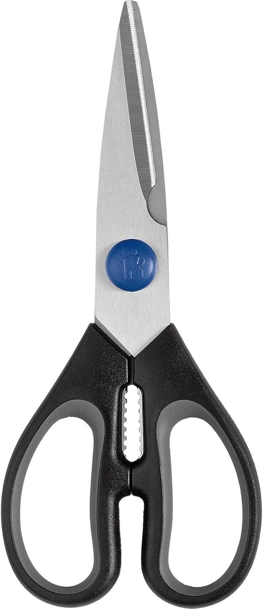 multi-purpose scissors, stainless steel, Silver/Blue 6 Inch