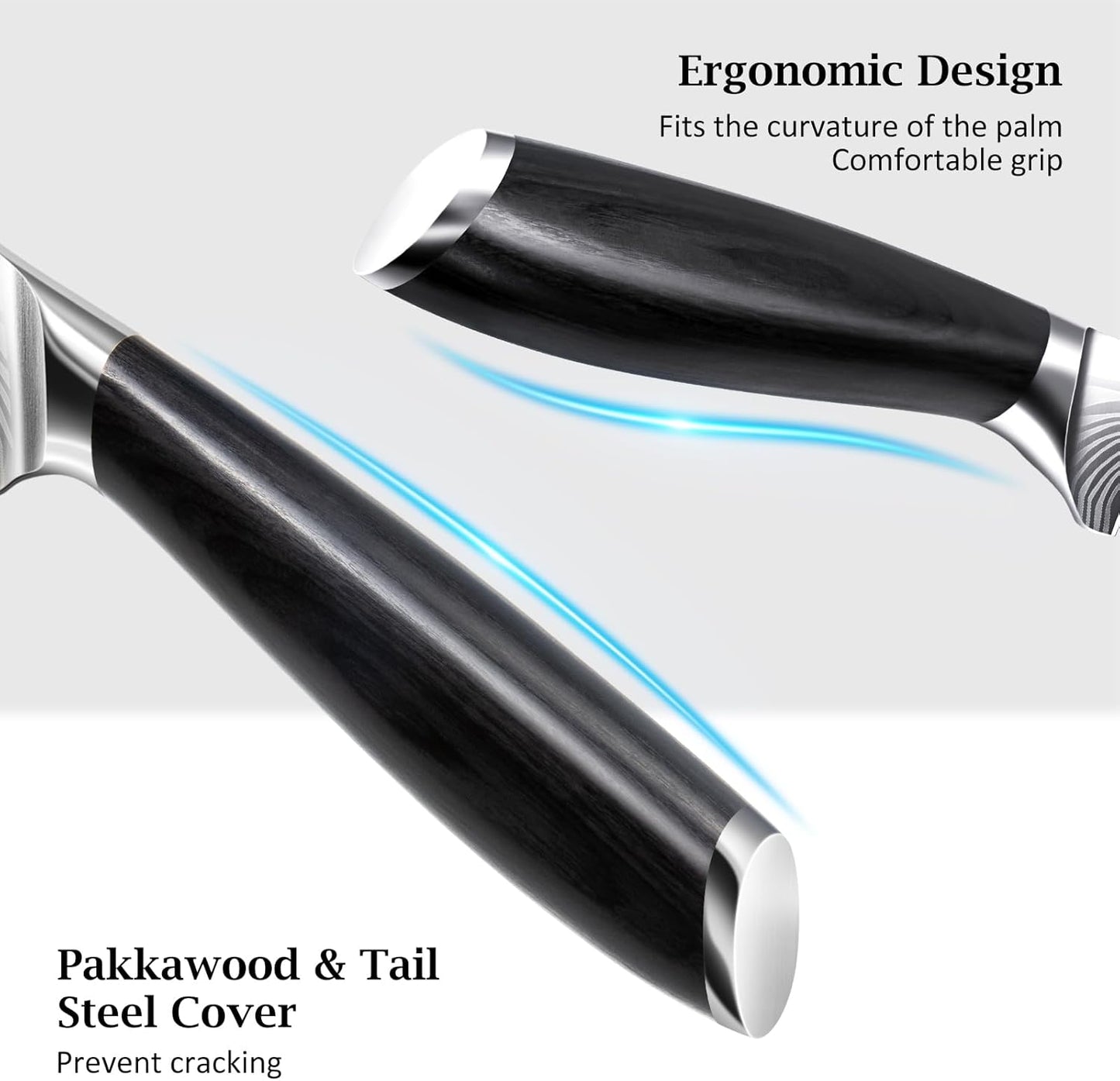 Fillet Knife 7 Inch, Japanese Sharp Boning Knife, Flexible Blade | Japanese High Carbon Powder Steel Fish Knives for Meat Poultry Chicken Cutting, Filet Knife with Ergonomic Pakkawood Handle