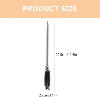 Kitchen Cutter Sharpening Rod Stainless Steel Protective Cap Sharpening Stick Sharpener for Home Chef Kitchen Knives Maintenance