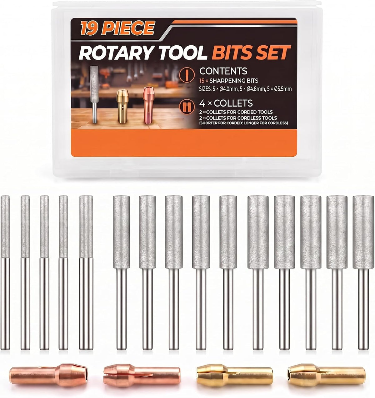 7/32" Chainsaw & Hedge Trimmer Sharpener Bits