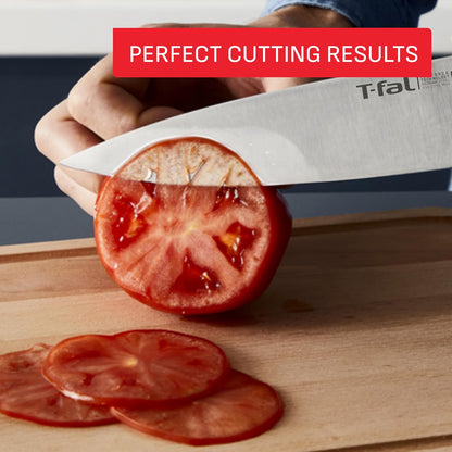 T-fal Ice Force German Stainless Steel Bread Knife 8 Inch, Long Lasting Sharpness, High Cutting Precision, Superior Durability, Ultra Sharp Blades, Cookware Kitchen Knife, Cook Kitchen Tool, Black