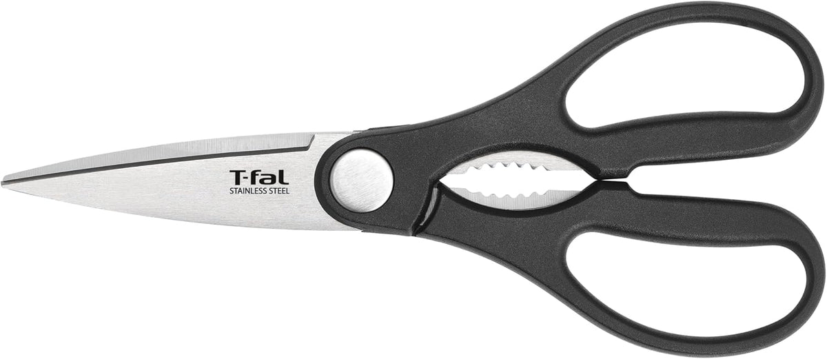T-fal Ice Force German Stainless Steel Bread Knife 8 Inch, Long Lasting Sharpness, High Cutting Precision, Superior Durability, Ultra Sharp Blades, Cookware Kitchen Knife, Cook Kitchen Tool, Black