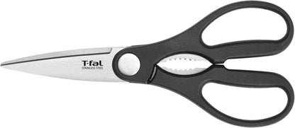 T-fal Ice Force German Stainless Steel Bread Knife 8 Inch, Long Lasting Sharpness, High Cutting Precision, Superior Durability, Ultra Sharp Blades, Cookware Kitchen Knife, Cook Kitchen Tool, Black