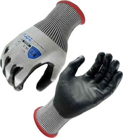 A9 Cut Resistant Work Gloves, 18 Gauge Ultra-light Foam Nitrile Coated Touchscreen ANSI A3 A4 A6 A9 Cutting Glove
