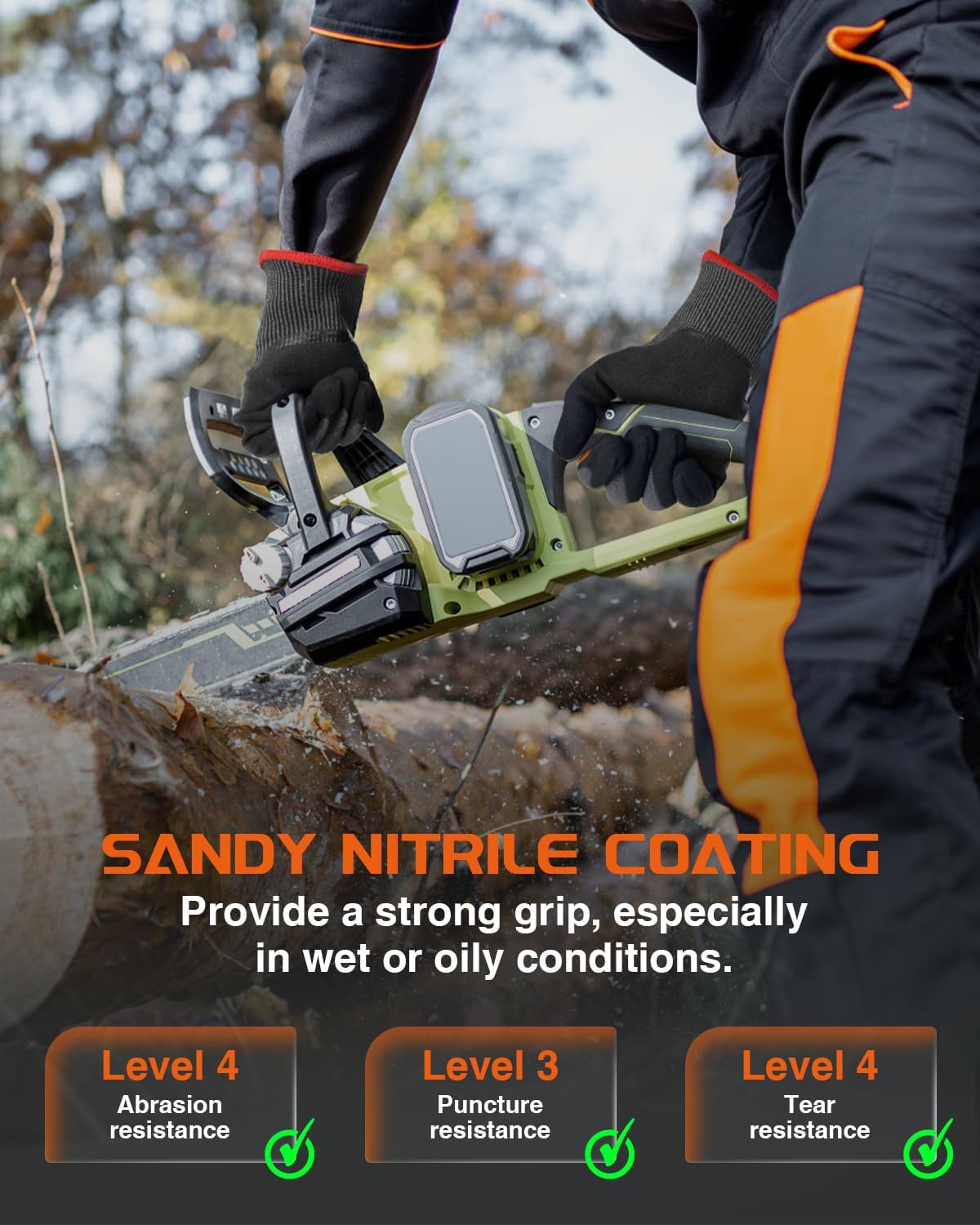 A9 Cut Resistant Work Gloves, 18 Gauge Ultra-light Foam Nitrile Coated Touchscreen ANSI A3 A4 A6 A9 Cutting Glove