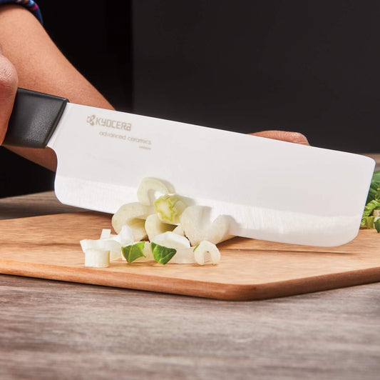 Revolution Ceramic Nakiri/Chef’s Knife – Large Blade for Chopping | Revolution Ceramic Nakiri/Chef’s Knife: Large, Deep Zirconia Blade for Effortless Slicing of Herbs, Vegetables & Meat