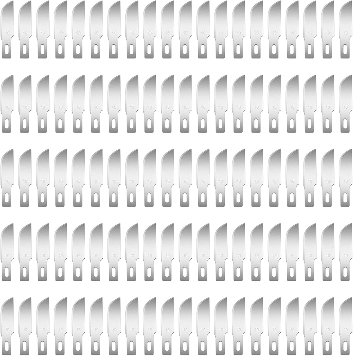 100 Pack Exacto Blades #10, Craft Knife Blades with Storage Box | High-carbon #10 edges handle carving and curved cuts, hobby knife blades store neatly, and craft blades fit standard handles