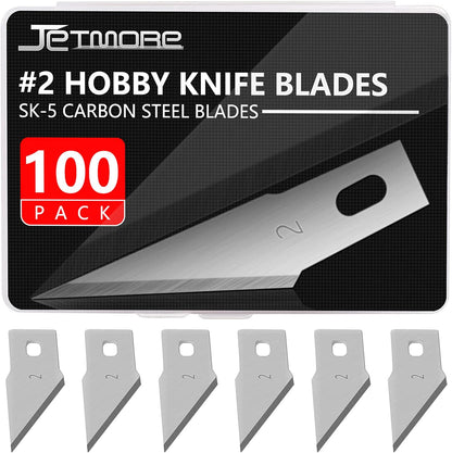 100 Pack Exacto Blades #10, Craft Knife Blades with Storage Box | High-carbon #10 edges handle carving and curved cuts, hobby knife blades store neatly, and craft blades fit standard handles