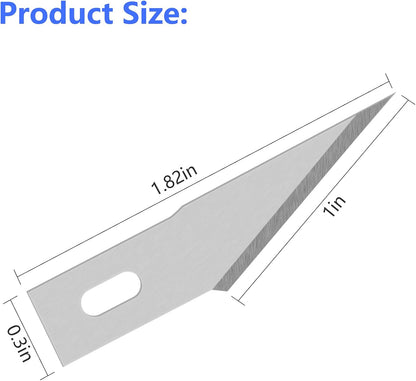 100 Pack Exacto Blades #10, Craft Knife Blades with Storage Box | High-carbon #10 edges handle carving and curved cuts, hobby knife blades store neatly, and craft blades fit standard handles