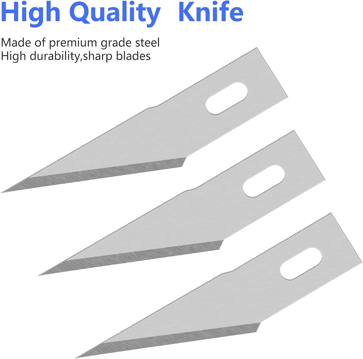 100 Pack Exacto Blades #10, Craft Knife Blades with Storage Box | High-carbon #10 edges handle carving and curved cuts, hobby knife blades store neatly, and craft blades fit standard handles