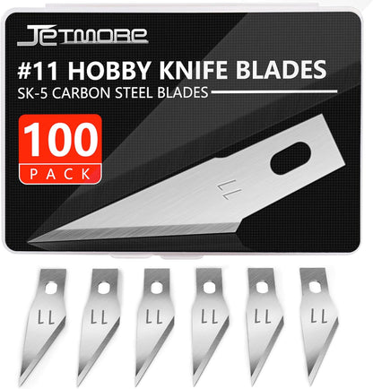 100 Pack Exacto Blades #10, Craft Knife Blades with Storage Box | High-carbon #10 edges handle carving and curved cuts, hobby knife blades store neatly, and craft blades fit standard handles