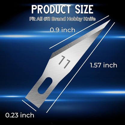 100 Pack Exacto Blades #10, Craft Knife Blades with Storage Box | High-carbon #10 edges handle carving and curved cuts, hobby knife blades store neatly, and craft blades fit standard handles