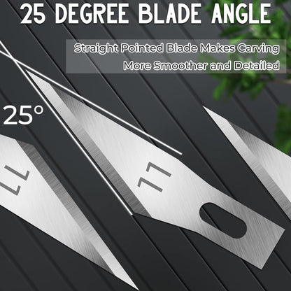 100 Pack Exacto Blades #10, Craft Knife Blades with Storage Box | High-carbon #10 edges handle carving and curved cuts, hobby knife blades store neatly, and craft blades fit standard handles