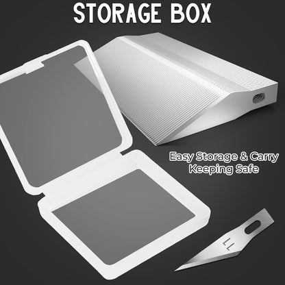 100 Pack Exacto Blades #10, Craft Knife Blades with Storage Box | High-carbon #10 edges handle carving and curved cuts, hobby knife blades store neatly, and craft blades fit standard handles
