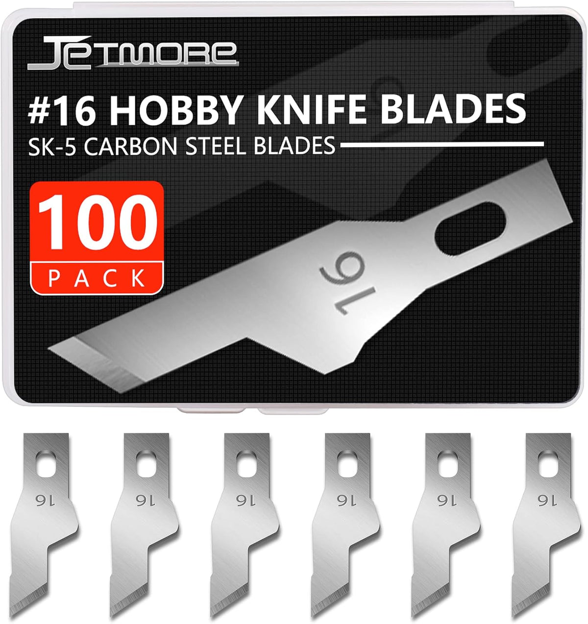 100 Pack Exacto Blades #10, Craft Knife Blades with Storage Box | High-carbon #10 edges handle carving and curved cuts, hobby knife blades store neatly, and craft blades fit standard handles
