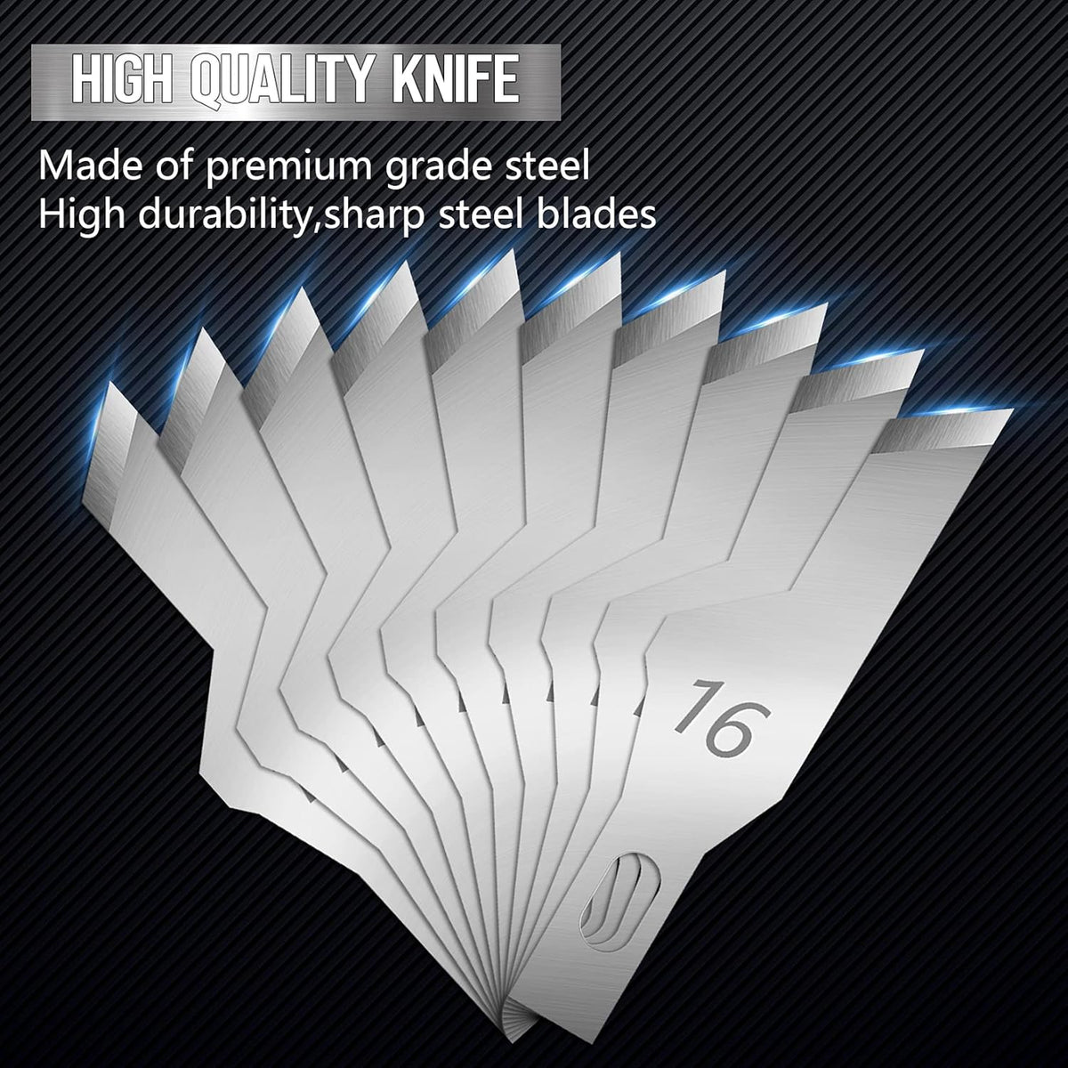 100 Pack Exacto Blades #10, Craft Knife Blades with Storage Box | High-carbon #10 edges handle carving and curved cuts, hobby knife blades store neatly, and craft blades fit standard handles