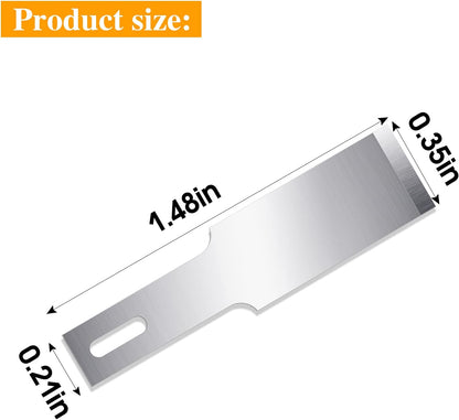 100 Pack Exacto Blades #10, Craft Knife Blades with Storage Box | High-carbon #10 edges handle carving and curved cuts, hobby knife blades store neatly, and craft blades fit standard handles