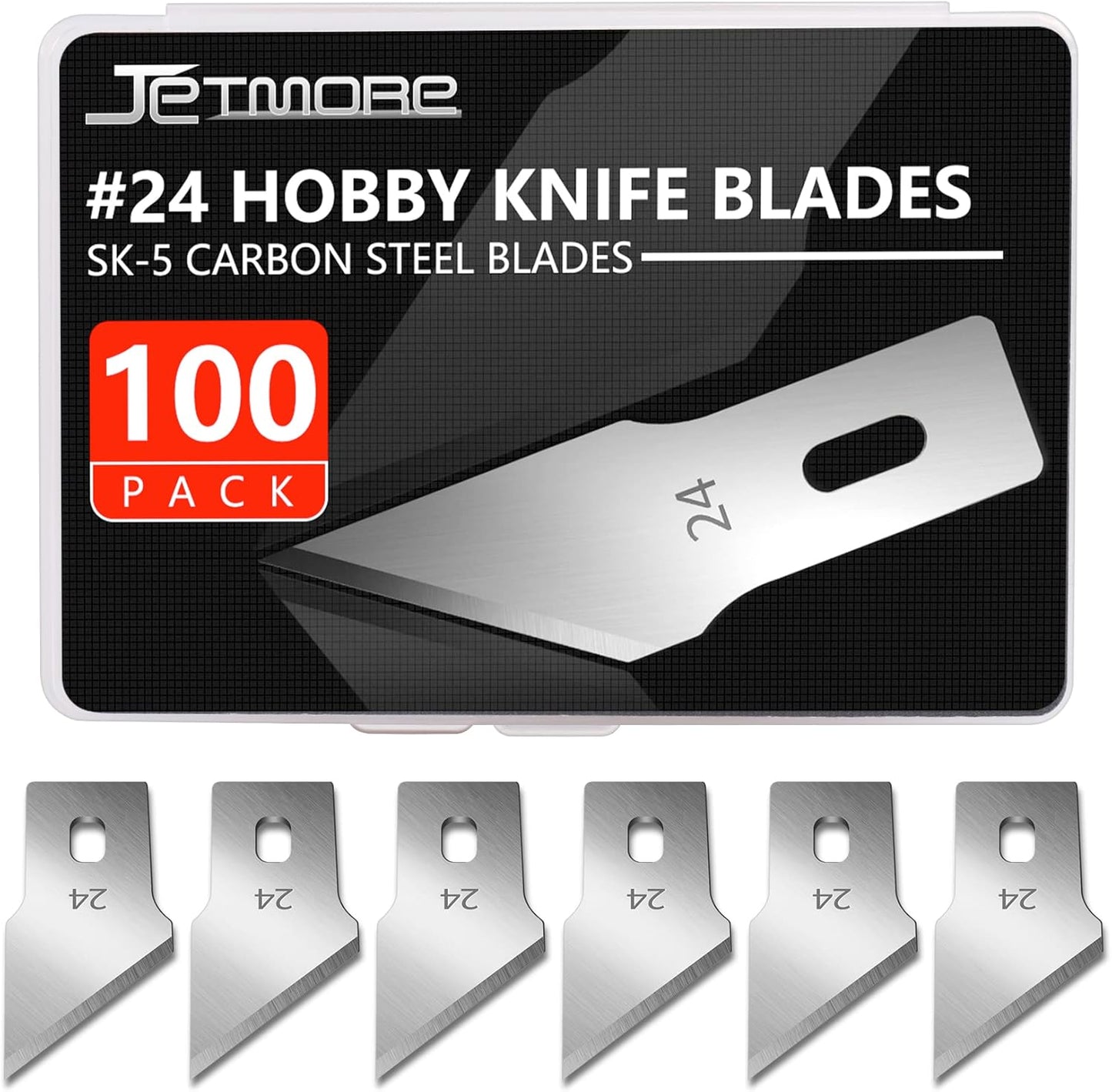 100 Pack Exacto Blades #10, Craft Knife Blades with Storage Box | High-carbon #10 edges handle carving and curved cuts, hobby knife blades store neatly, and craft blades fit standard handles
