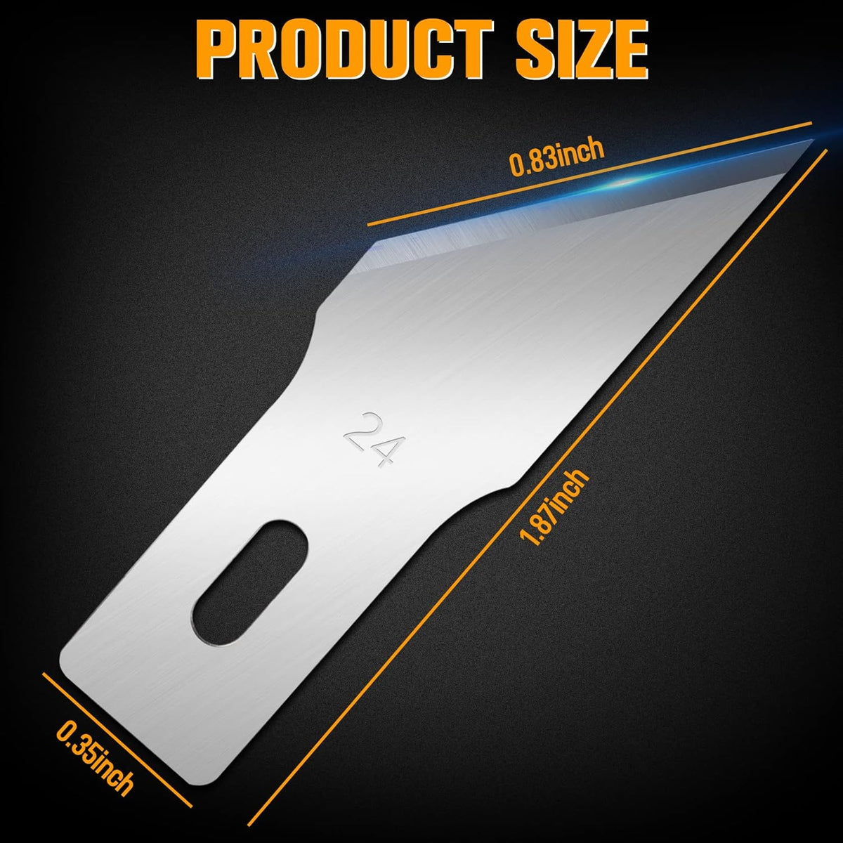 100 Pack Exacto Blades #10, Craft Knife Blades with Storage Box | High-carbon #10 edges handle carving and curved cuts, hobby knife blades store neatly, and craft blades fit standard handles