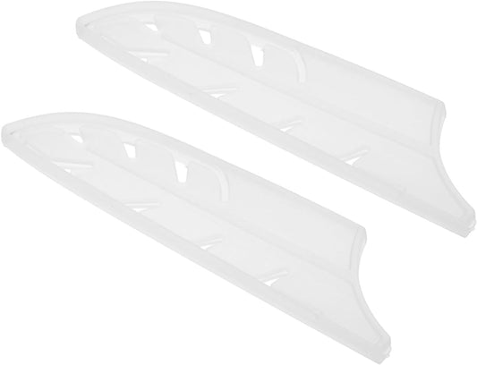 ABS Safety Knife Cover Sleeves for 5" Santoku Knife, Universal Chopping Edge Guard Blade Protector Sheath for Kitchen Bar, White, 12.7cm L, Pack of 2