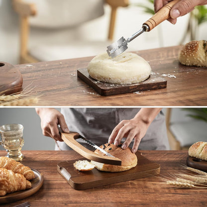 10 Pcs Bread Knife Set, Sourdough Bread Slicer for Homemade Bread, 15.6inch Bread Bow Knife, Fiddle Bow Design Easy to Cutting, Used for Homemade Bread, Bagels, Baguettes