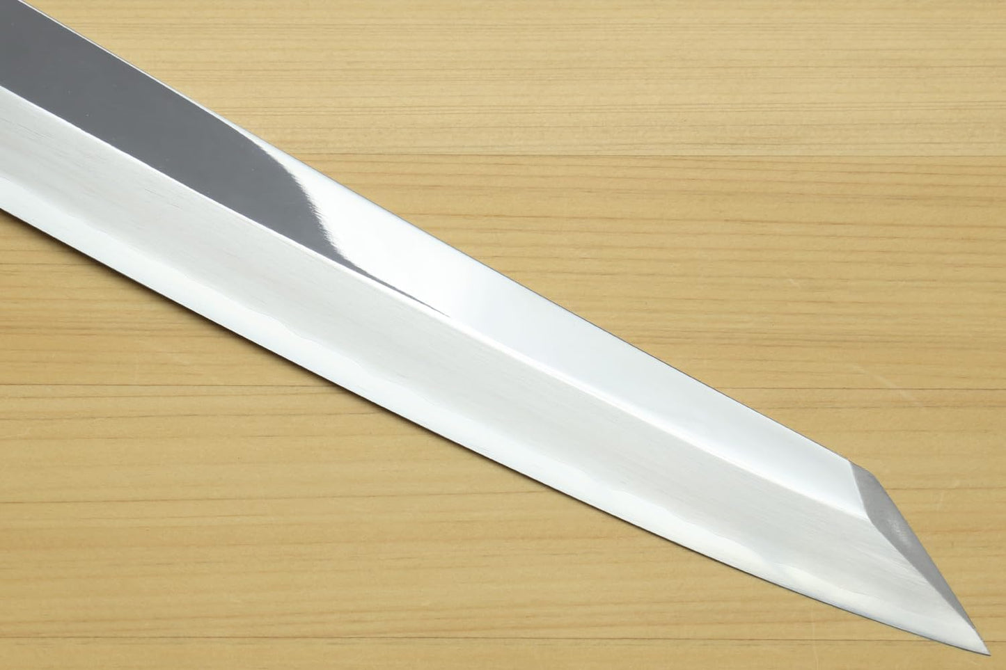 Yoshihiro Ginsan Mirror Polished Stain Resistant Steel Yanagi Kiritsuke Sushi Sashimi Japanese Knife (10.5"(270mm), Triple Ring Ebony Handle)