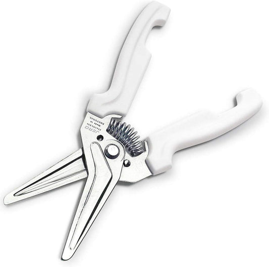 Spring Assisted Kitchen Shears with Holder — Durable Stainless Steel Scissors for Herbs, Kitchen Tasks, Floral Trimming, Crafting — Made in Portugal Knife Company