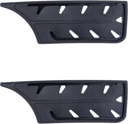 2 Pack PP Plastic Knife Cover Sleeves for 7" Nakiri Knife, Safety Edge Guard Protector, Universal Fit Kitchen Knife Sheath (Black)