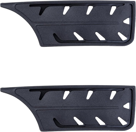 2 Pack PP Plastic Knife Cover Sleeves for 7" Nakiri Knife, Safety Edge Guard Protector, Universal Fit Kitchen Knife Sheath (Black)