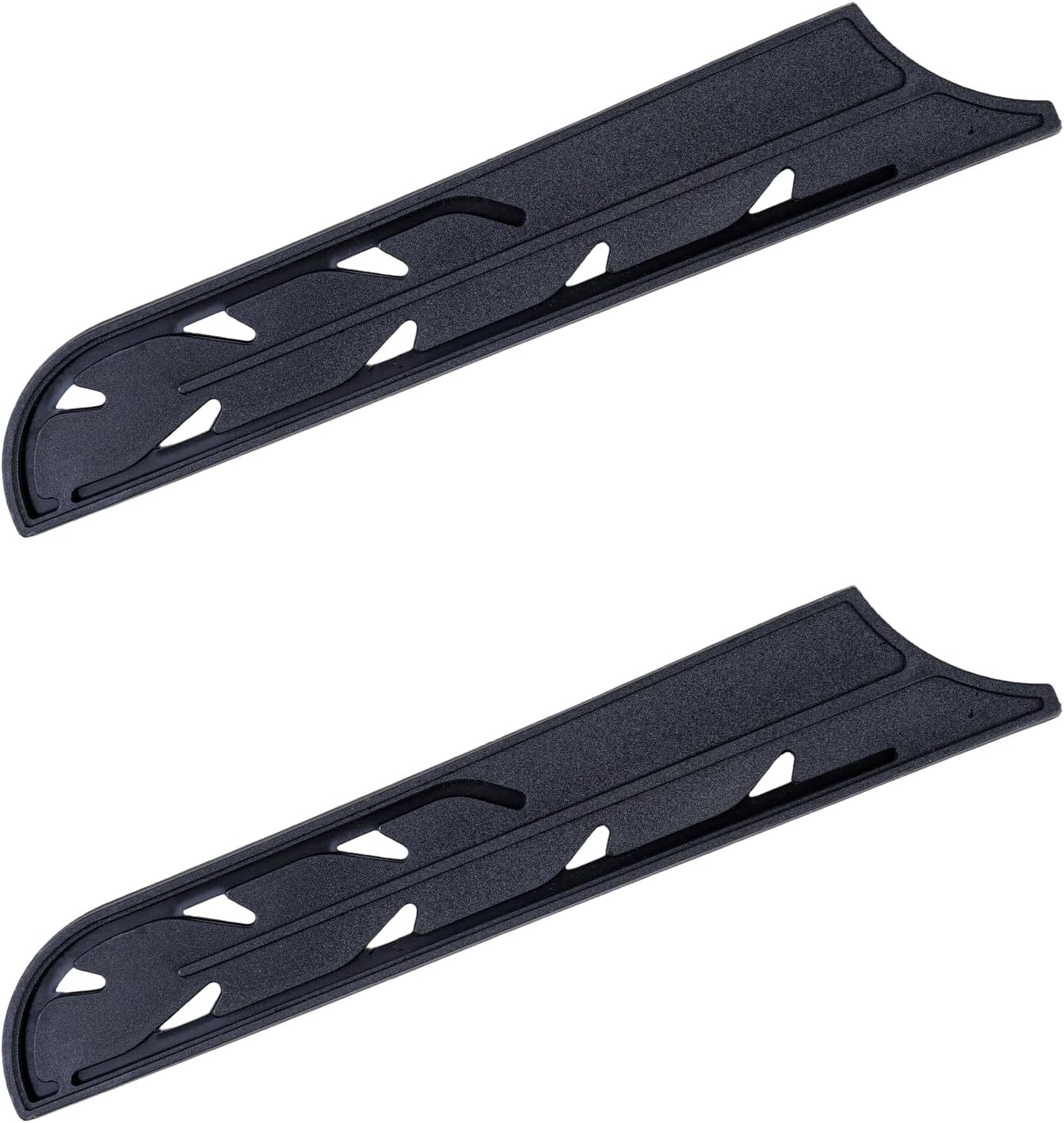 2 Pack PP Plastic Knife Cover Sleeves for 7" Nakiri Knife, Safety Edge Guard Protector, Universal Fit Kitchen Knife Sheath (Black)