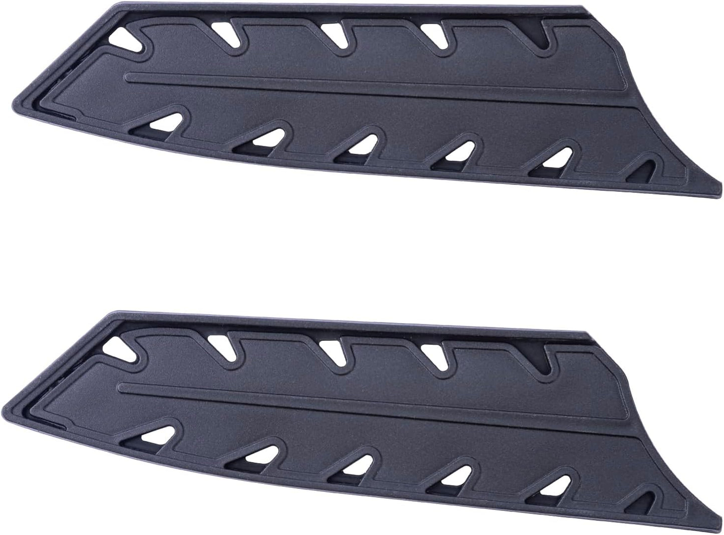 2 Pack PP Plastic Knife Cover Sleeves for 7" Nakiri Knife, Safety Edge Guard Protector, Universal Fit Kitchen Knife Sheath (Black)