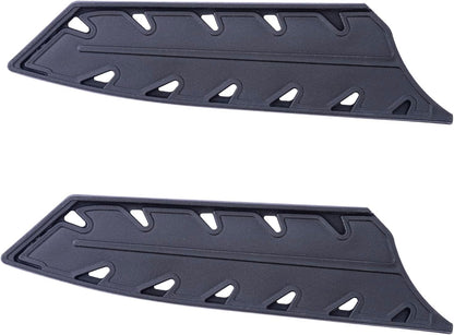 2 Pack PP Plastic Knife Cover Sleeves for 7" Nakiri Knife, Safety Edge Guard Protector, Universal Fit Kitchen Knife Sheath (Black)