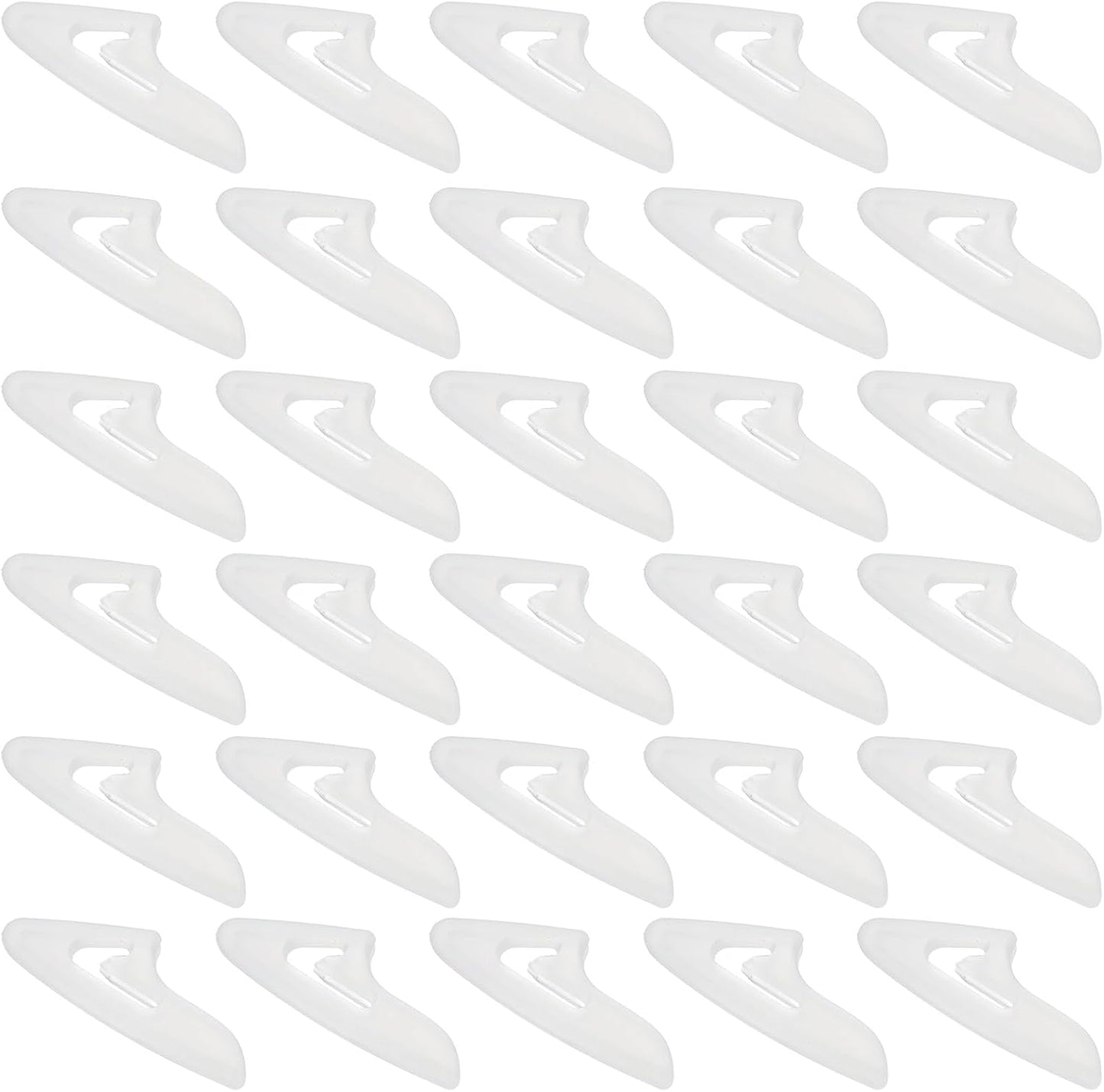 100Pcs Knife Tip Protector Cover, 0.43" x 1.14" Plastic Blade Tip Guards for Kitchen Knife Tip Protection Sleeves, White