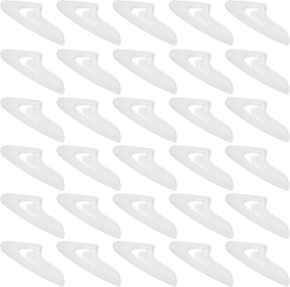 100Pcs Knife Tip Protector Cover, 0.43" x 1.14" Plastic Blade Tip Guards for Kitchen Knife Tip Protection Sleeves, White