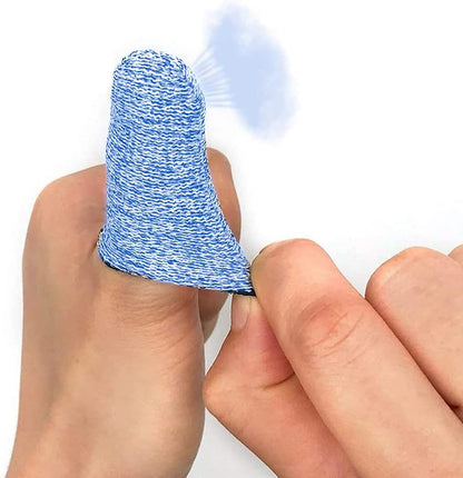 Cut Resistant Finger Cots - 12Pcs Rubber Fingers Tips,Finger Cots Cut Resistant Protection, Finger Sleeve Glove Life Extender for Kitchen, Work, Sculpture, Anti-Slip, Reusable