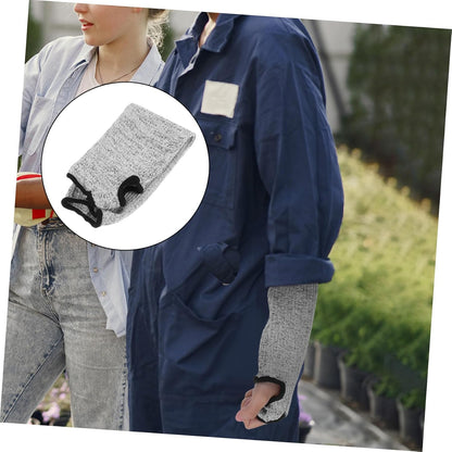 Cut Resistant Sleeves with Thumb Hole Level Arm Guards for Men Women Durable Breathable Forearm Protectors for Gardening Kitchen Welding Pet Grooming