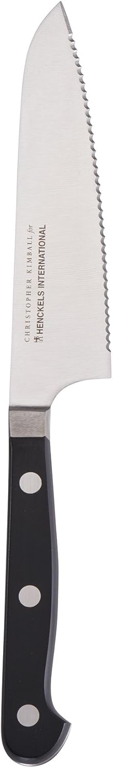 Classic Razor-Sharp Christopher Kimball Edition 5.5-inch Serrated Prep Knife, German Engineered Informed by 100+ Years of Mastery, Stainless Steel