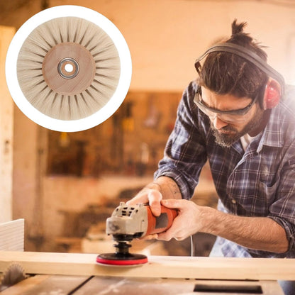 Wood Core Polishing Brush Wheel Durable Brush for Rust Removal and Efficient Cleaning of Jade Gaps Reusable Design for Professional Use