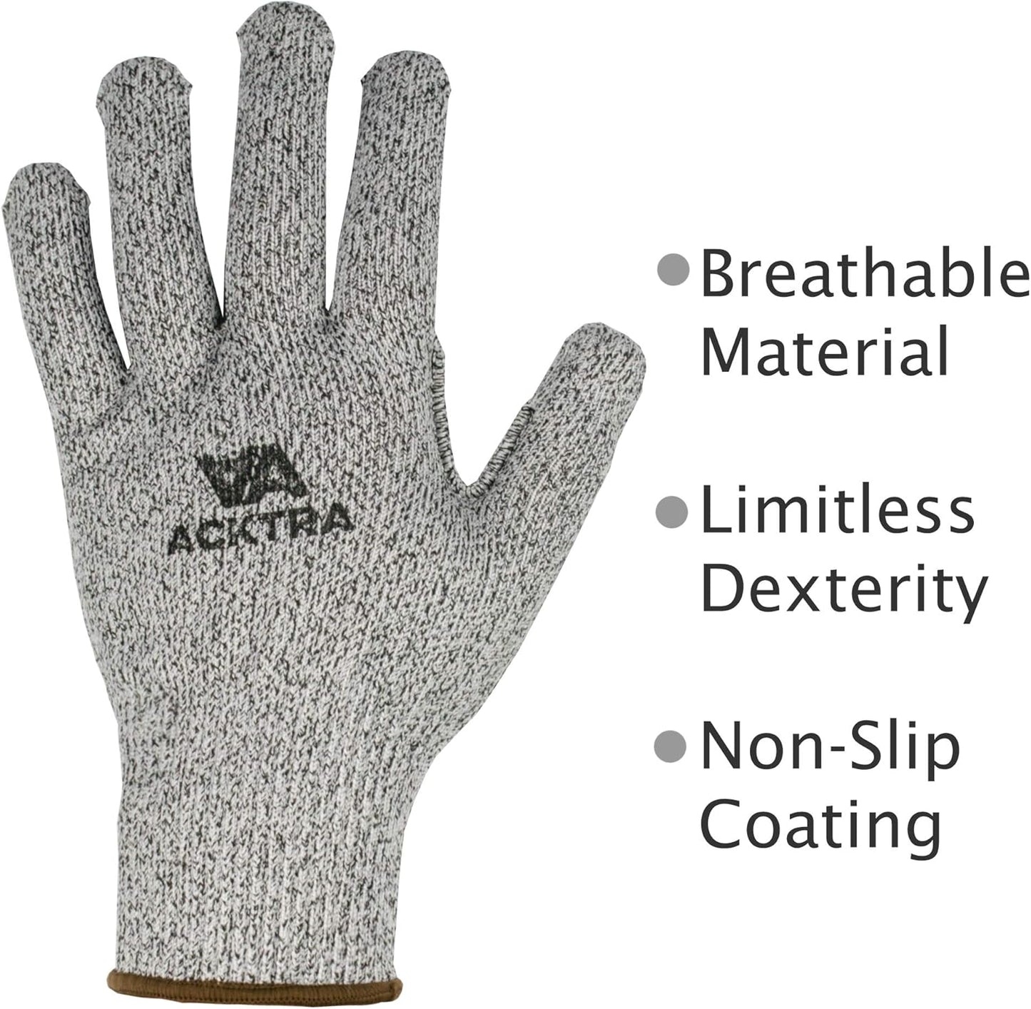 Level 5 Cut Resistant Safety WORK GLOVES, 12 pairs