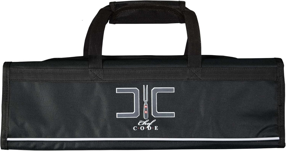 Chef Knife Bag, 8 Knife Roll Bag with Accessory Mesh Pockets